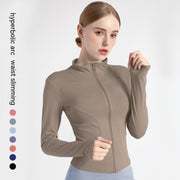 Outer Wear Long Sleeve Quick-drying Skinny Yoga Clothes Slim Fit Slimming Fitness Running Yoga Sports Jacket