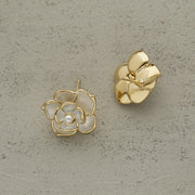 Sweet Elegance Cool Rose Pearl Earrings Jewelry & Watches