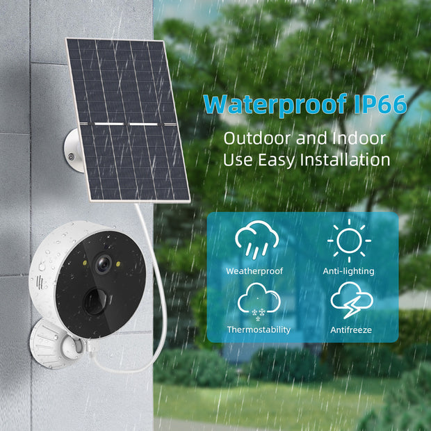 Solar Cell Monitoring Camera Outdoor Low Power Consumption - Modiniva LLC