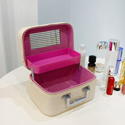 Portable Cosmetic Bag With Mirror