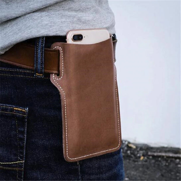 Stylish and Practical Leather Cell Phone Belt Holster - Modiniva LLC